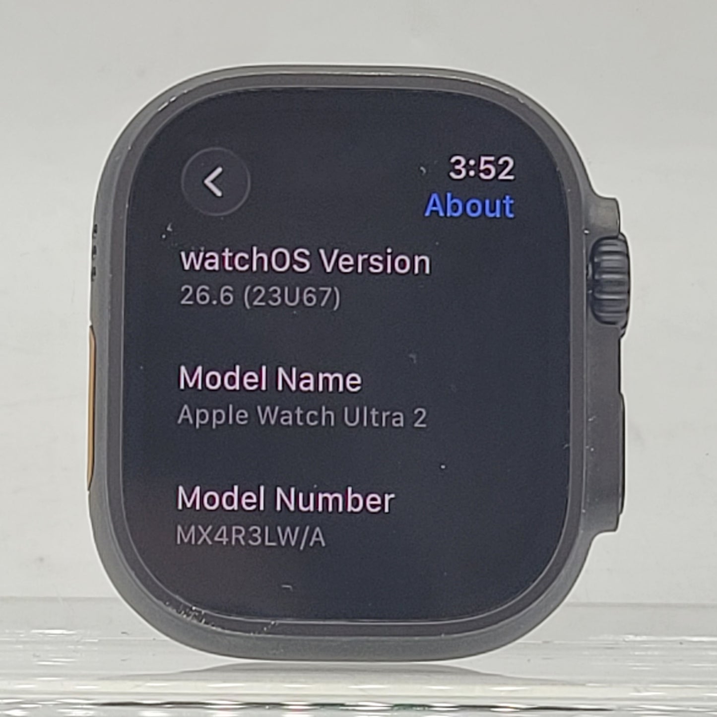 Unlocked Apple Watch Ultra 2 49MM Black Titanium Black Band MX4R3LW/A