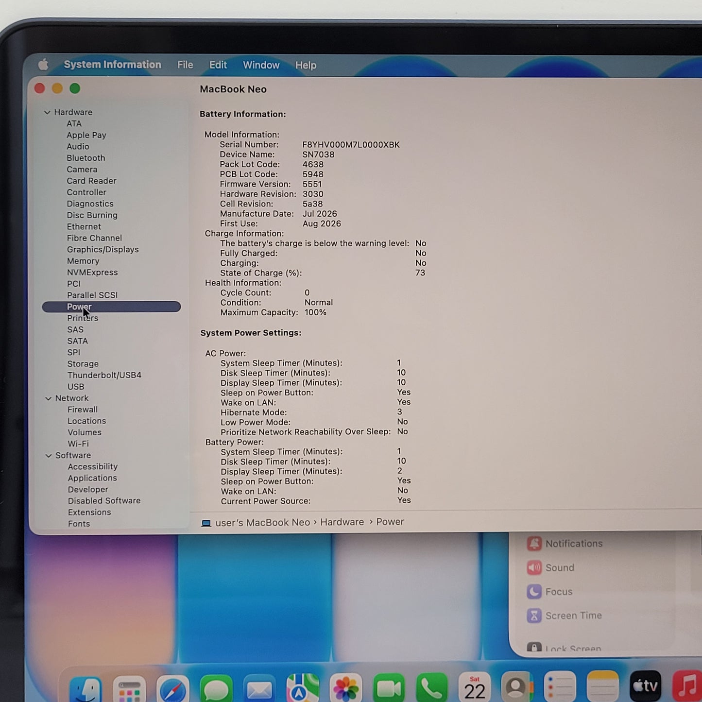 2026 Apple MacBook Neo 13" A18 Pro 5C GPU 4.0GHz 8GB RAM 512GB SSD MHFG4LL/A