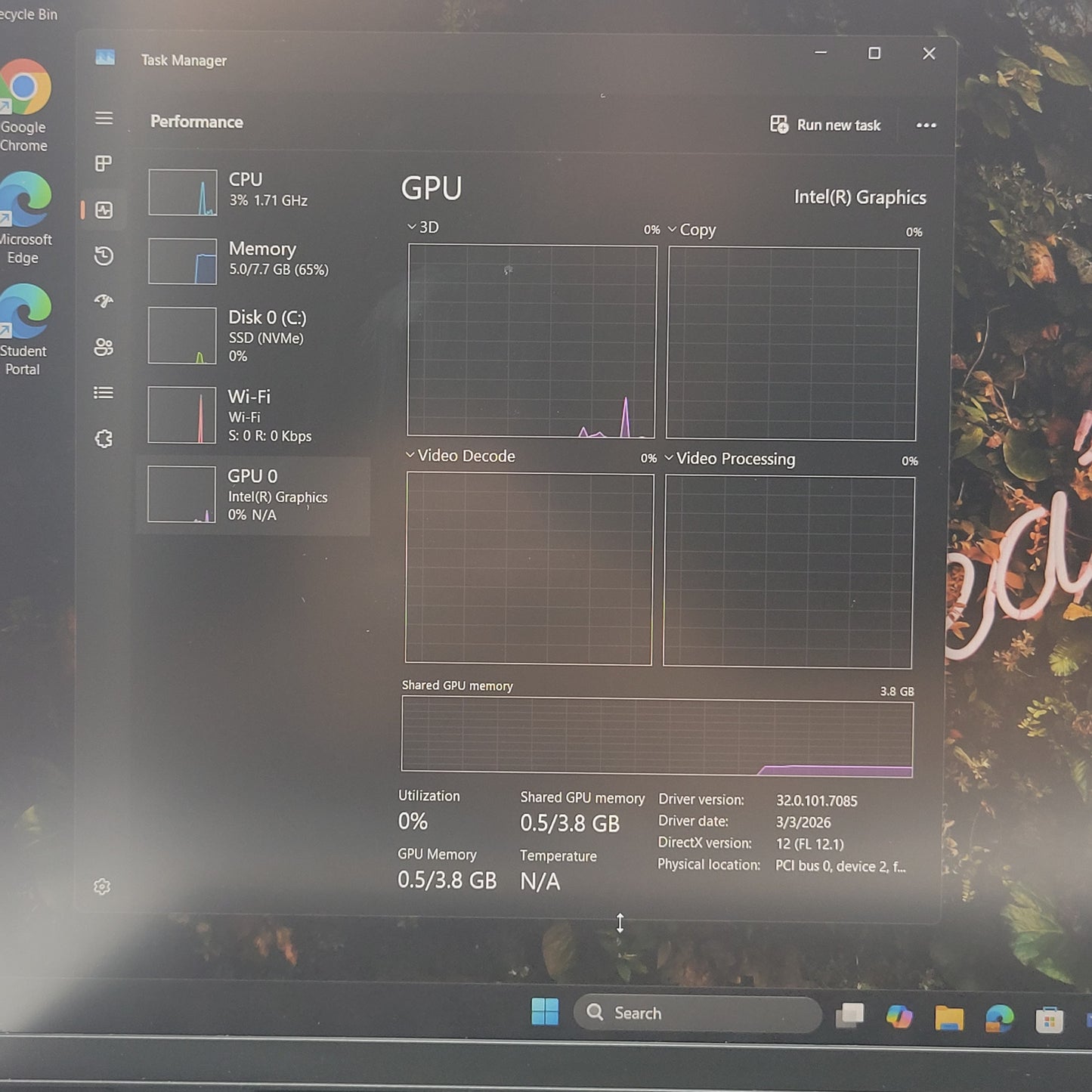 Dell Pro 16 PC16250 16" Core 3 100U 1.2GHz 8GB RAM 256GB SSD