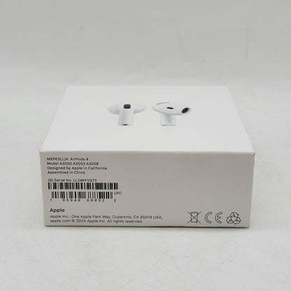 New Apple AirPods 4th Gen with Charging Case A3053 A3050 A3058 MXP63LL/A