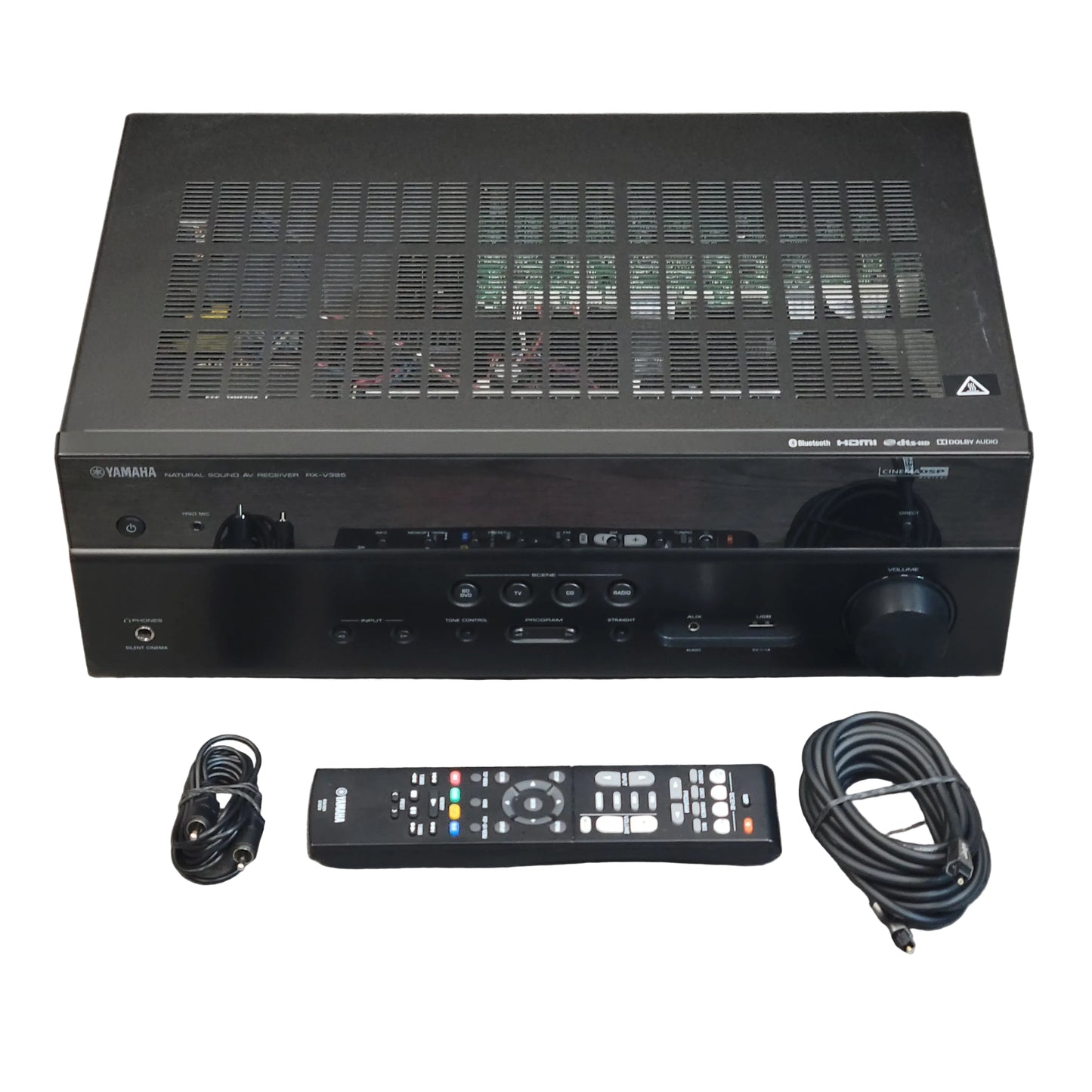 Yamaha RX-V385 Natural Sound AV Receiver  Black