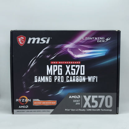New MSi MPG X570 Gaming Pro Carbon WIFI AM4 ATX AMD DDR4 Motherboard
