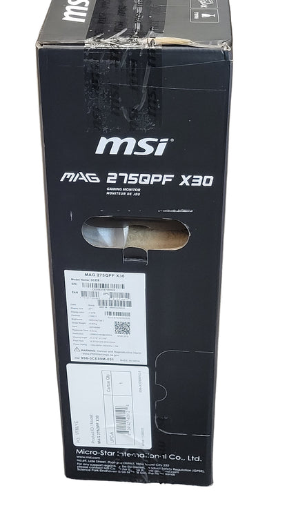 New MSI 27" MAG 275QPF X30 WQHD Rapid IPS 300Hz Gaming Monitor HDR 400