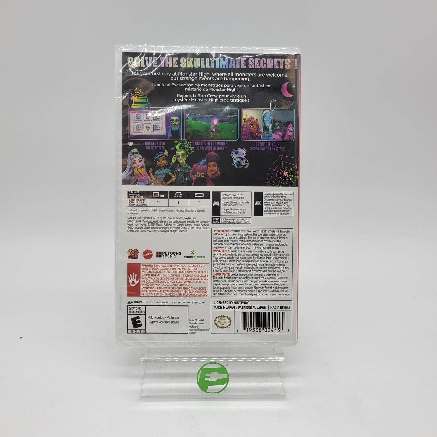 New Monster High Skulltimate Secrets (Nintendo Switch, 2024)