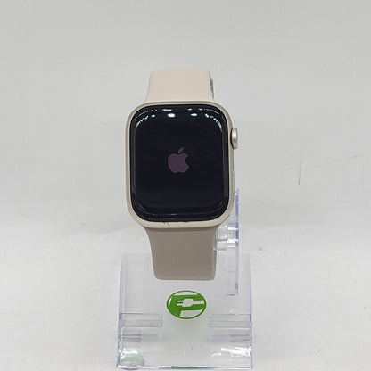 GPS Only Apple Watch Series 8 45MM Starlight Aluminum Starlight Band MNUQ3LL/A