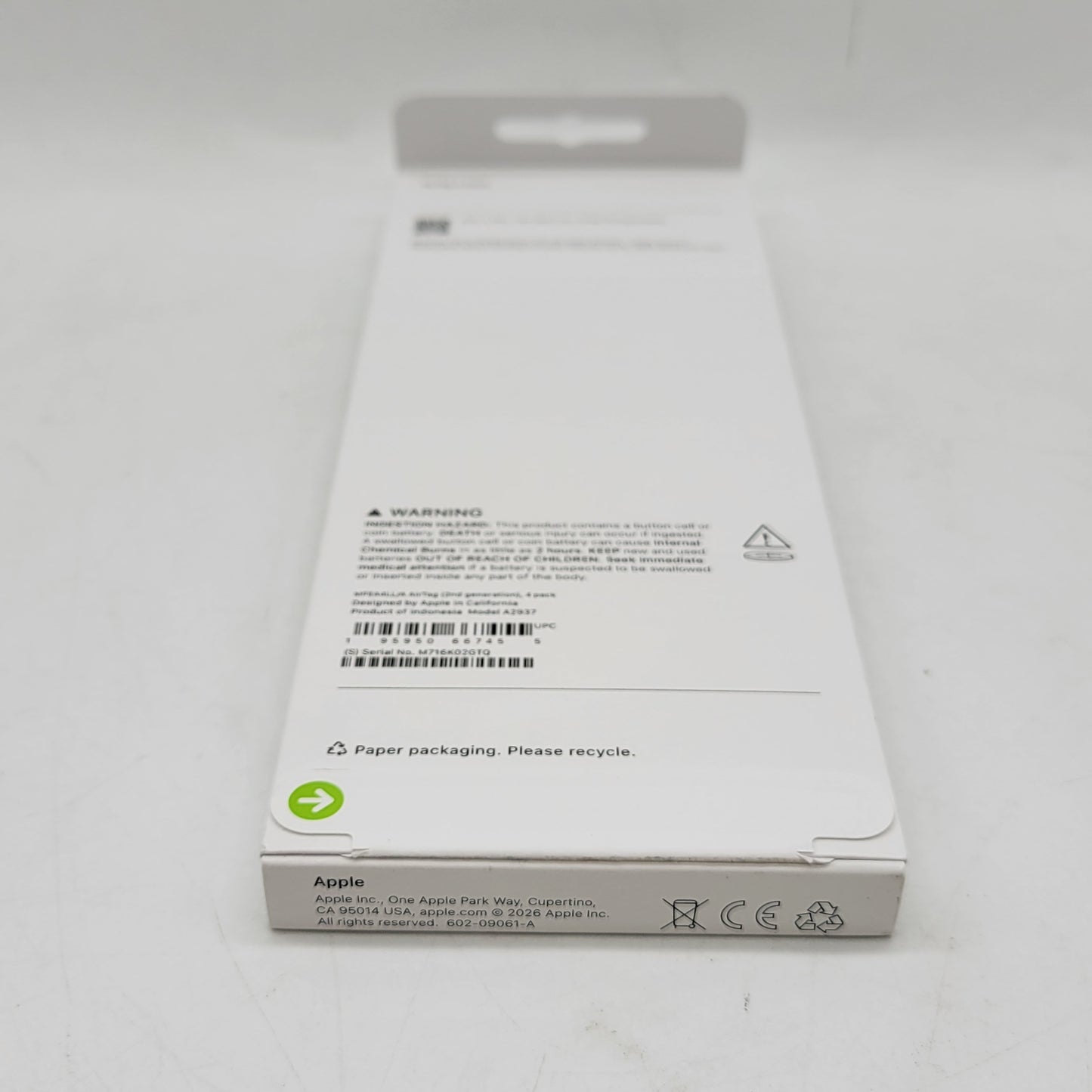 New Apple Airtag (2nd Gen) 4 Pack White A2937 Airtag