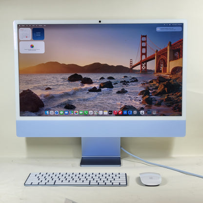 2024 Apple iMac 24" M4 8 Core 4.5GHz 16GB RAM 256GB SSD Blue MWUF3LL/A