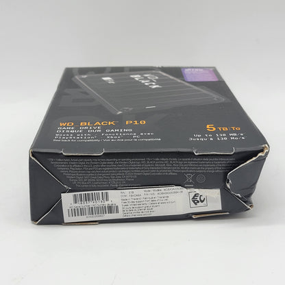 New Western Digital WD Portable BLACK P10 Game Drive 5TB HDD WDBA3A0050BBK-WEWM