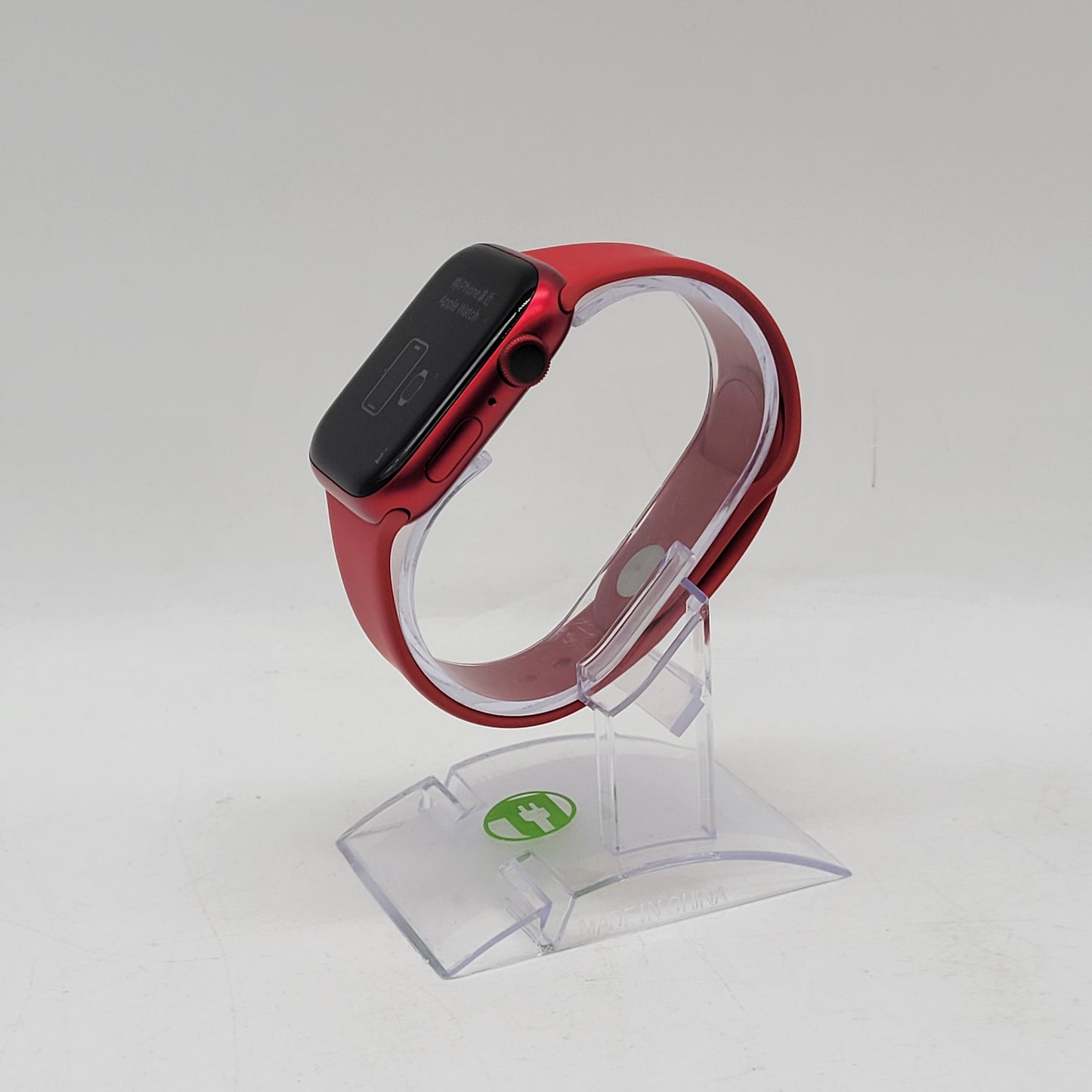 GPS Only Apple Watch Series 9 45MM Product Red Aluminum Red Sport Band A2980