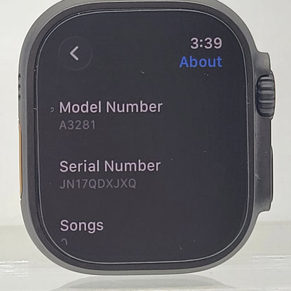 Unlocked Apple Watch Ultra 3 49MM Black Titanium Black Ocean Band MF0J4LW/A