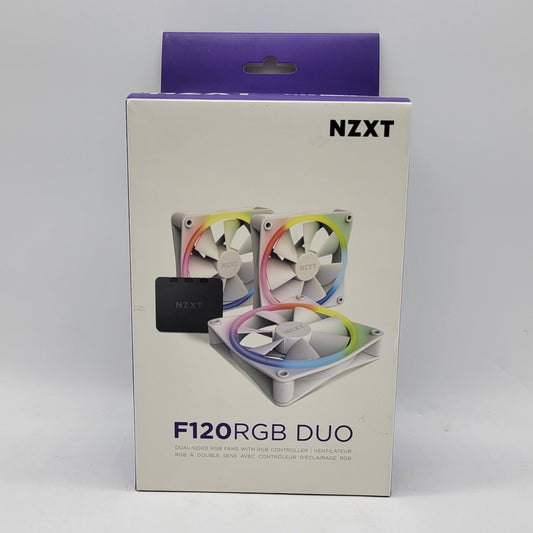 New NXZT F120RGB DUO Dual Sided RGB Fan with RGB Controller RF-D12TF-W1