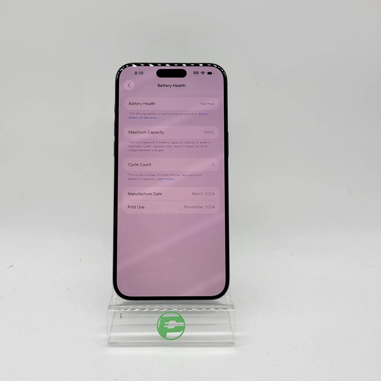 Factory Unlocked Apple iPhone 15 Pro Max 1TB Black MU7G3AA/A SIM tray