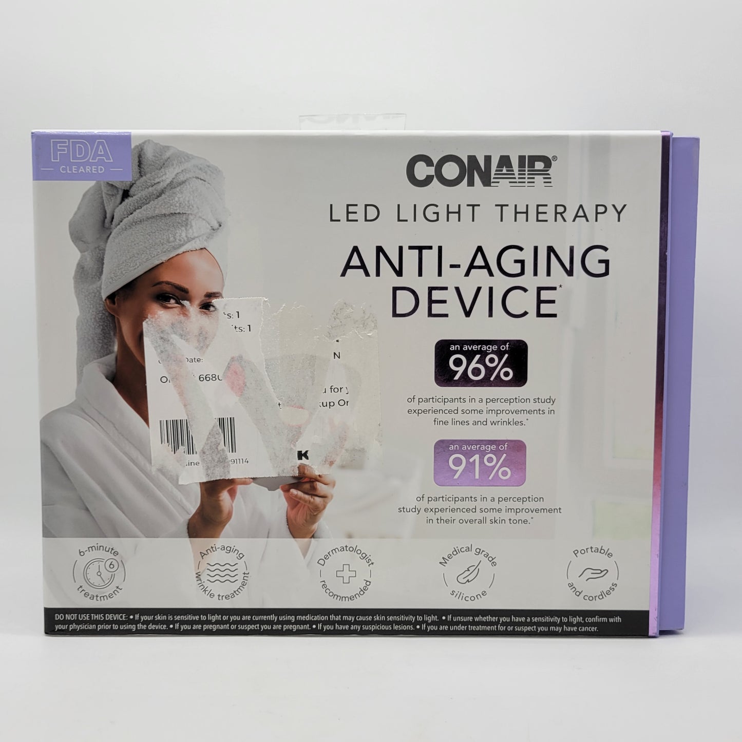 New CONAIR MASK4 LED Light Therapy Anti-Aging Device