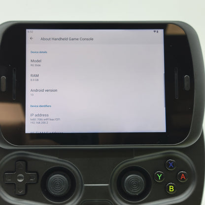 RG Slide Black Retro Gaming Handheld For Android