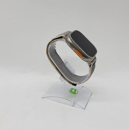 Unlocked Apple Watch Ultra 49MM Natural Titanium Gray Solo Loop A2622