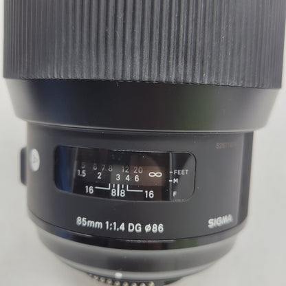 Sigma Art Lens 85mm f/1.4 DG HSM For Nikon F Mount