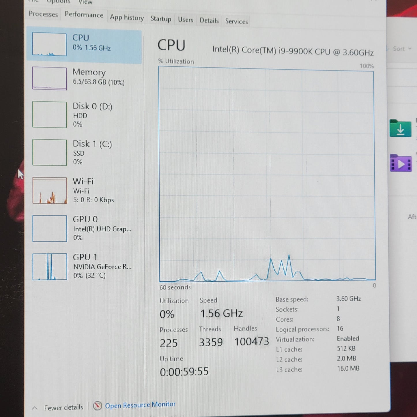 Dell XPS 8930 Core i9-9900K 3.60GHz 64GB RAM 2TB SSD 2TB HDD GeForce RTX 2080