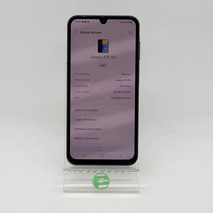 Unlocked Samsung Galaxy A15 5G 4GB RAM 128GB SM-A156U Black