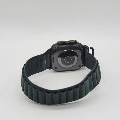 GPS Only Apple Watch Ultra 2 49MM Black Titanium Green Alpine Loop MX4R3LW/A