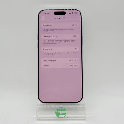 Factory Unlocked Apple iPhone 16 Pro Max 256GB White MYW43LL/A