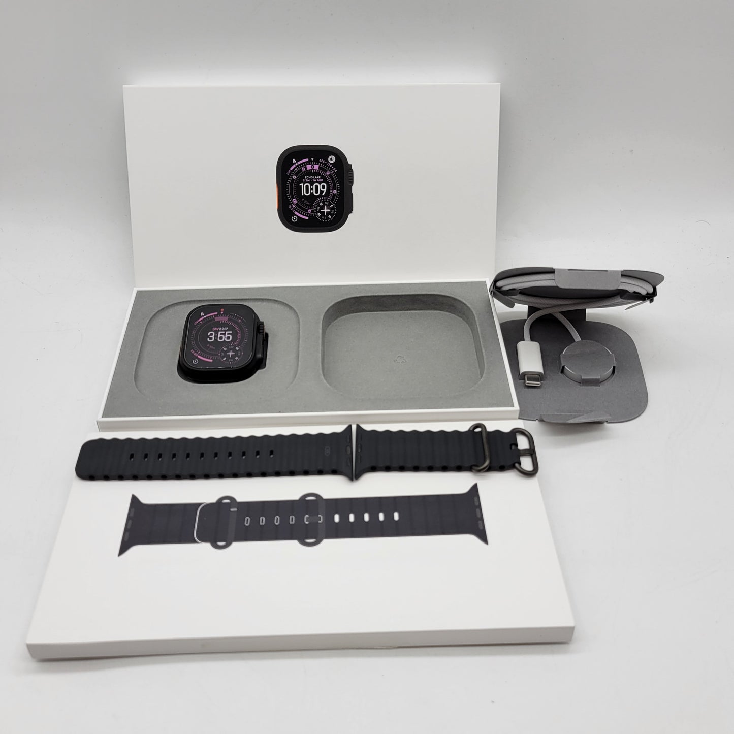 GPS Only Apple Watch Ultra 3 49MM Black Titanium Black Ocean Band MF0J4LW/A