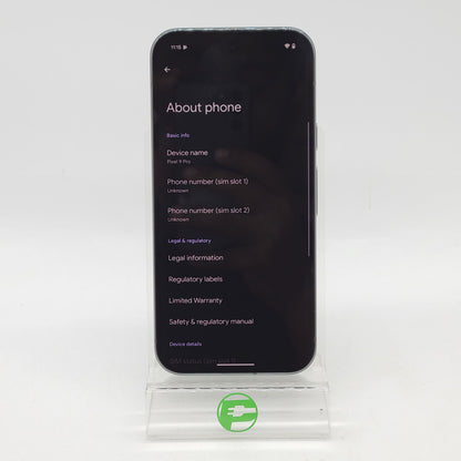 Factory Unlocked Google Pixel 9 Pro 128GB Obsidian GR83Y