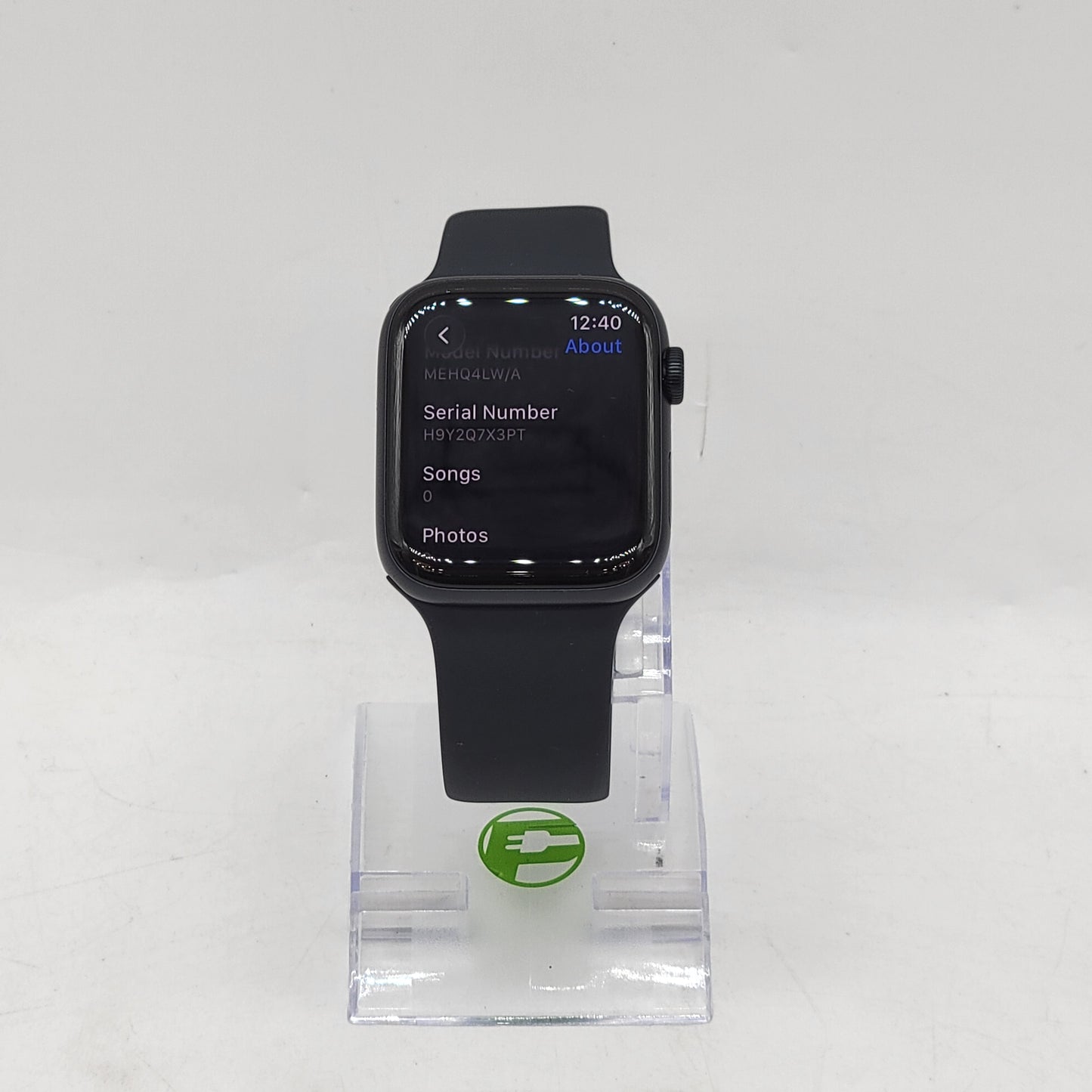 GPS Only Apple Watch SE 3 44MM Midnight Aluminum Black Sport Band MEHQ4LW/A