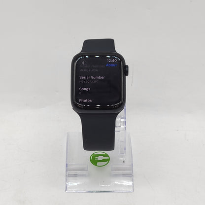 GPS Only Apple Watch SE 3 44MM Midnight Aluminum Black Sport Band MEHQ4LW/A
