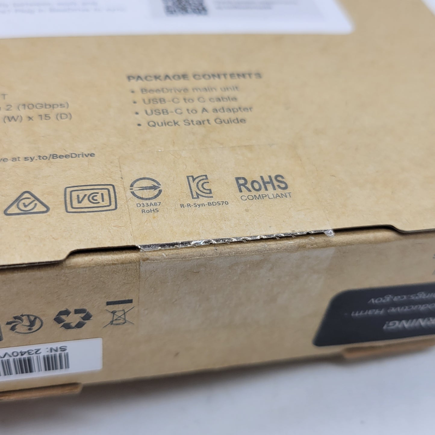 New Synology External BeeDrive 1TB USB 3.2 Gen 2 SSD BDS70-1T