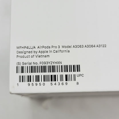New Apple AirPods Pro 3rd Gen with MagSafe Charging Case A3064 A3063 A3122