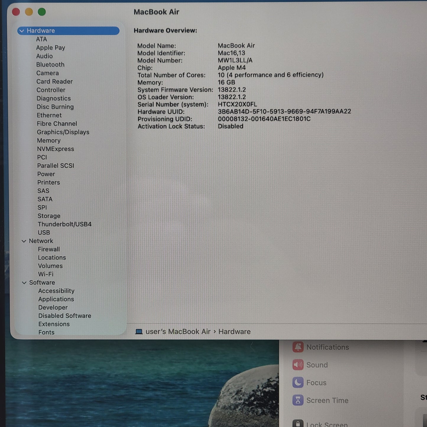 2025 Apple MacBook Air 15" M4 10C GPU 4.5GHz 16GB RAM 256GB SSD A3241