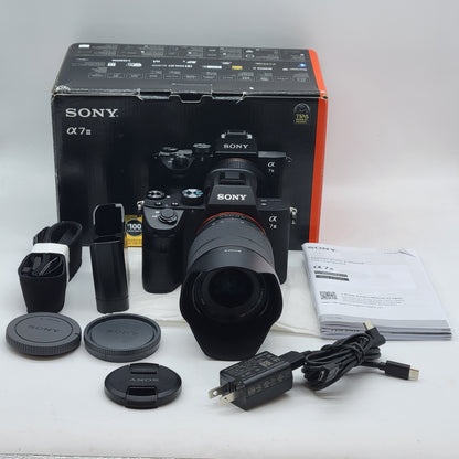 Sony Alpha 7 III 24.2MP Mirrorless Digital Camera 21 Shutter Count With Lens