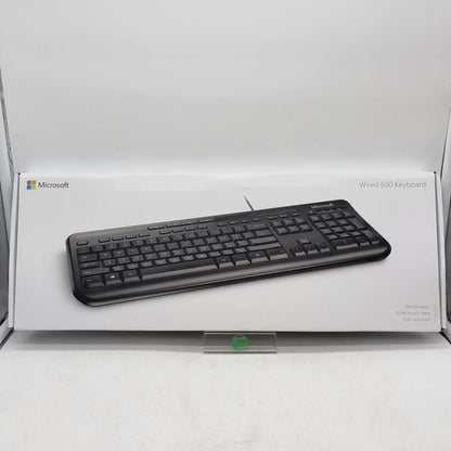 New Microsoft Wired 600 Keyboard 1576 Wired Keyboard Black