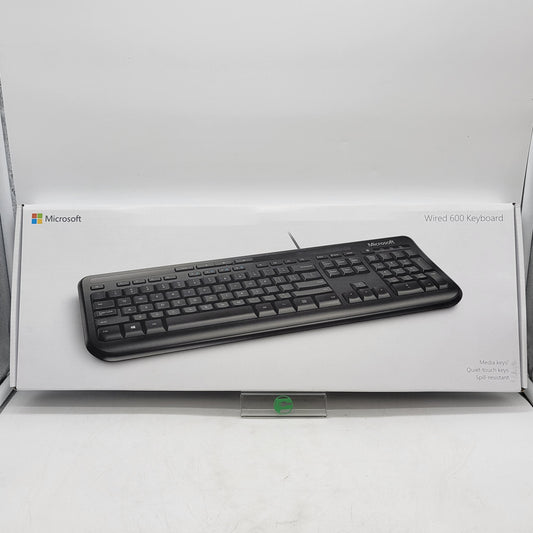 New Microsoft Wired 600 Keyboard 1576 Wired Keyboard Black