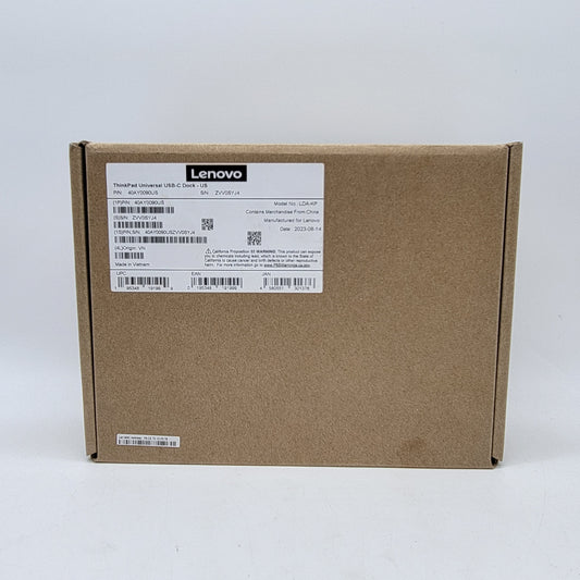 New Lenovo LDA-KP ThinkPad Universal USB-C Dock-US 40AY0090US