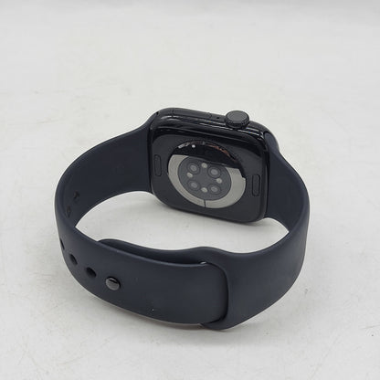 Unlocked Apple Watch Series 11 42MM Jet Black Aluminum Black Band MF834LW/A