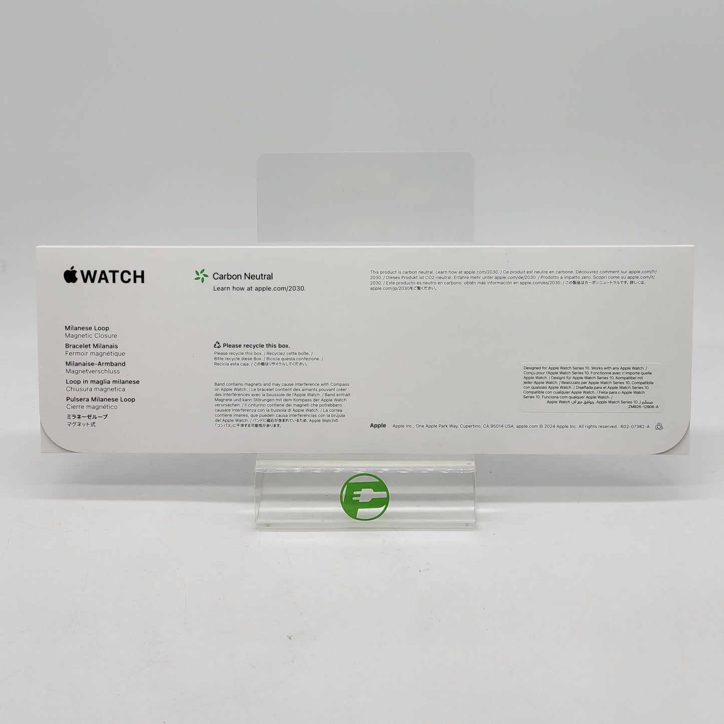 New Unlocked Apple Watch Series 10 42MM Slate Titanium Stainless Milanese Loop