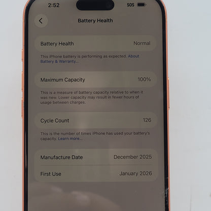 Broken Unlocked Apple iPhone 17 Pro Max 1TB 26.3.1 MFXP4LL/A Read
