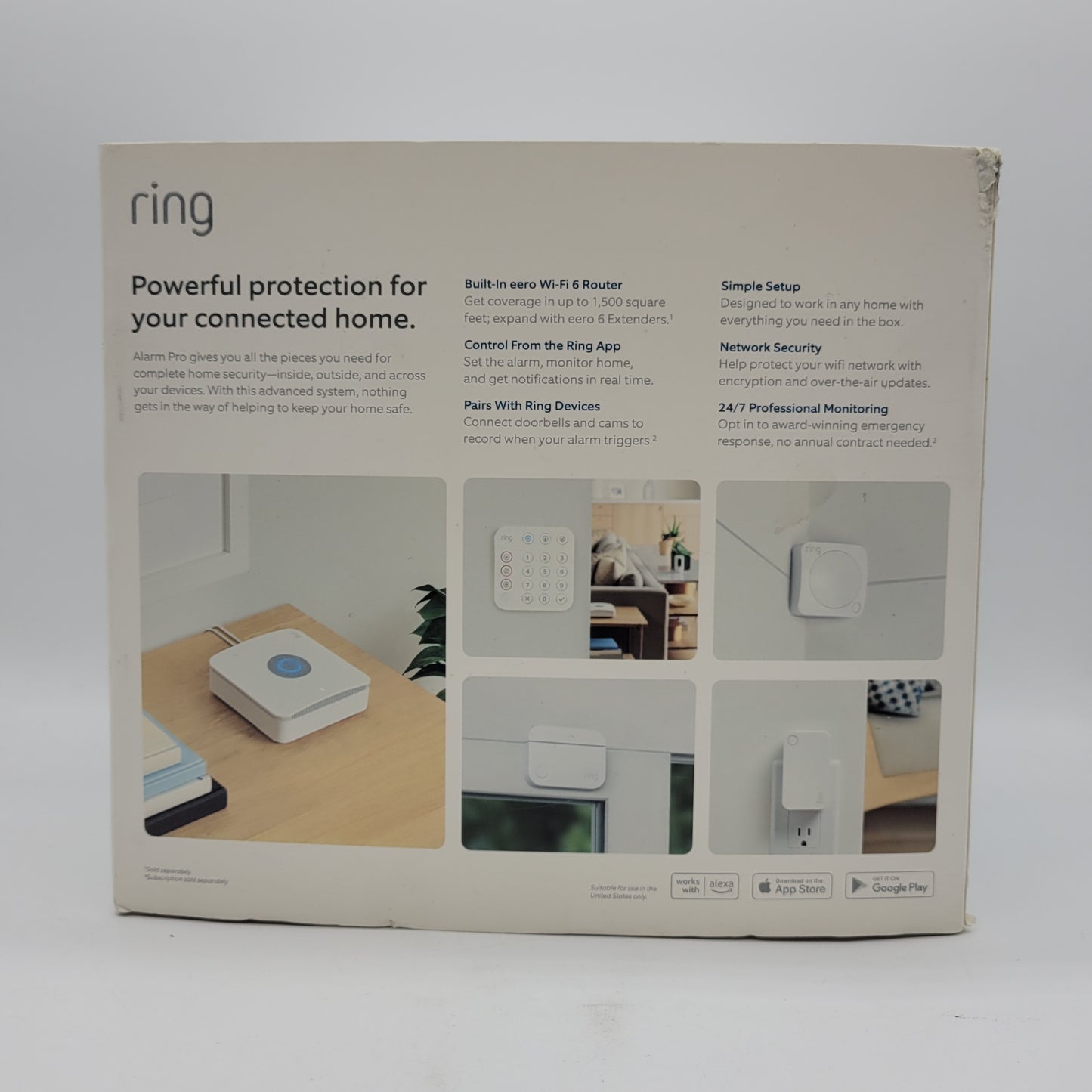 New Ring Alarm Pro  8-Piece Security Kit White