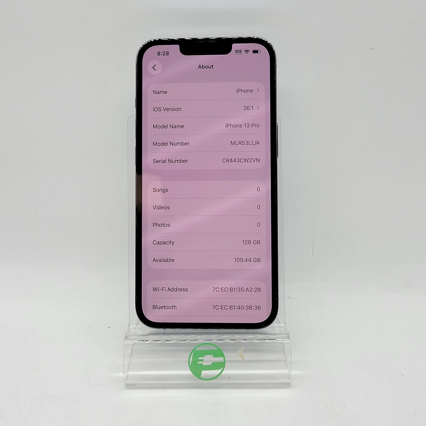 Factory Unlocked Apple iPhone 13 Pro 128GB Sierra Blue MLR53LL/A