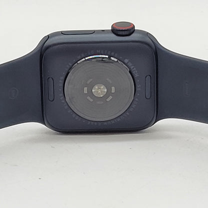 Unlocked Apple Watch SE 2nd Gen 40MM Midnight Aluminum Blue Sport Band MXFR3LL/A