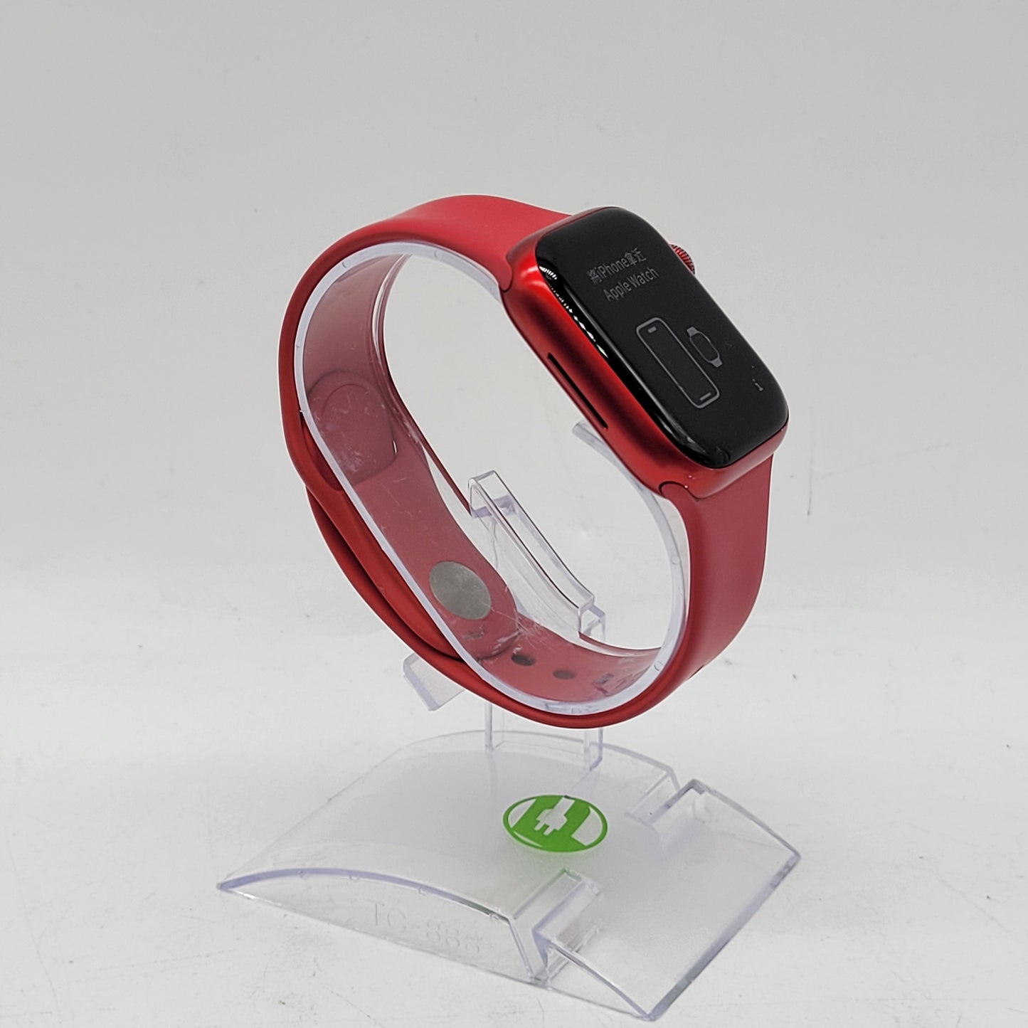 GPS Only Apple Watch Series 8 41MM Product Red Aluminum Red Sport Band A2770