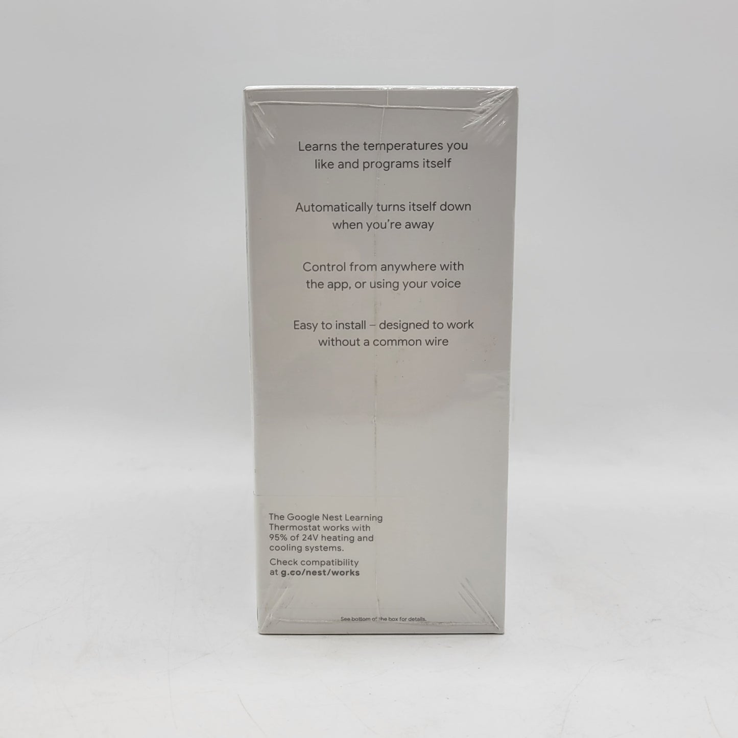 New GOOGLE Nest Learning Thermostat Stainless Steel A0013