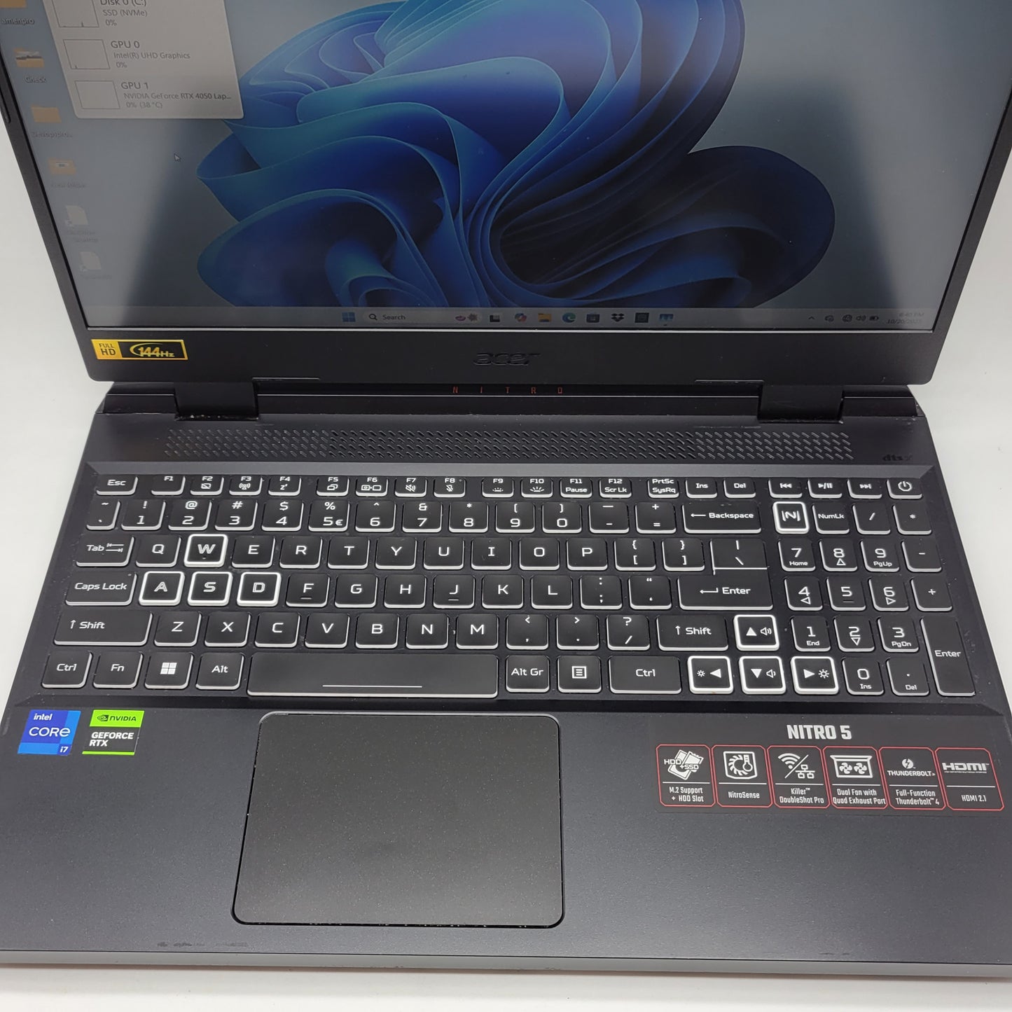 Acer Nitro 5 N22C1 15" i7-12650H 2.7GHz 16GB RAM 512GB SSD GeForce RTX 4050