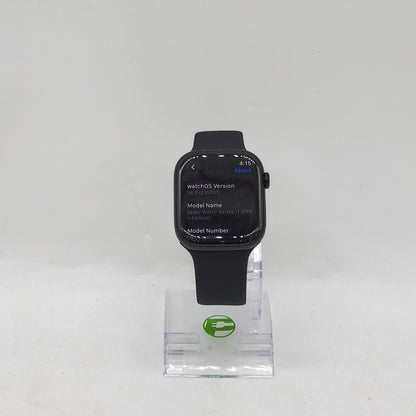 Unlocked Apple Watch Series 11 46MM Jet Black Aluminum Sport Band MFC44LW/A