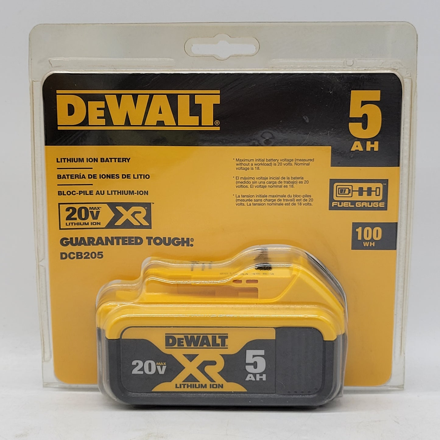 New DeWalt DCB205 20V MAX Lithium-ion Battery
