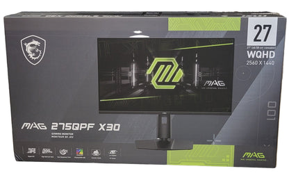 New MSI 27" MAG 275QPF X30 WQHD Rapid IPS 300Hz Gaming Monitor HDR 400
