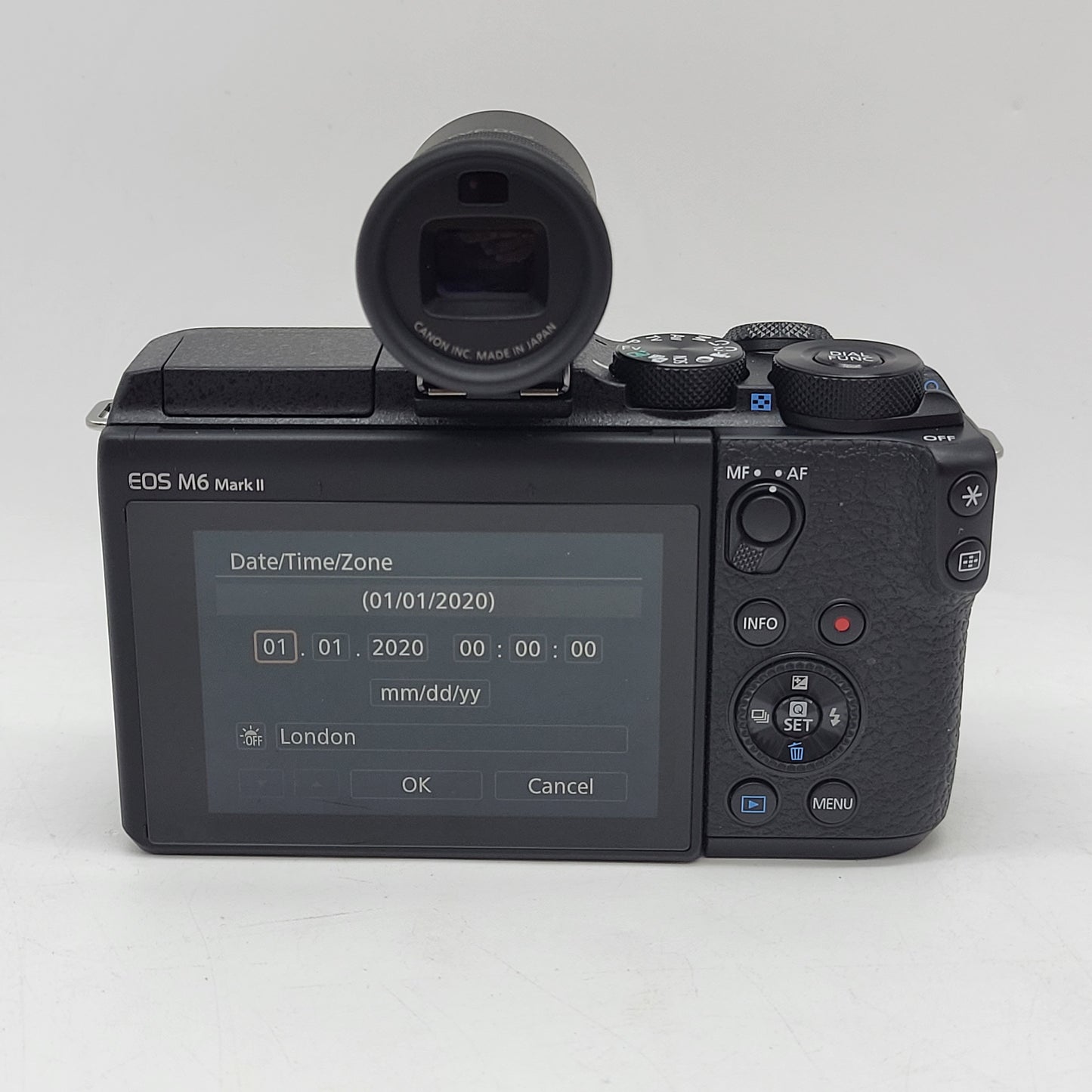 Canon EOS M6 Mark II 32.5MP Mirrorless Camera With EVFDC2 Viewfinder