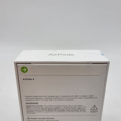 New Apple AirPods 4th Gen with Charging Case A3053 A3050 A3058 MXP63LL/A