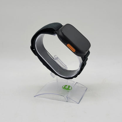 GPS Only Apple Watch Ultra 2 49MM Black Titanium Green Alpine Loop MX4R3LW/A